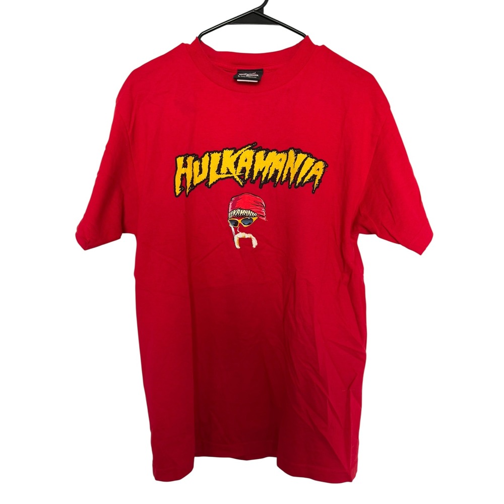 WWE‎ Hulk Hogan Hulkamania Shirt Red Addicted Since 1984 Graphic Tee T-Shirt M